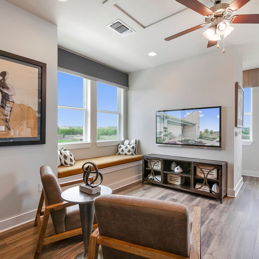 stylish apartment window sill bench seat wall mounted tv lounge chairs